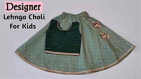 Kids Designer Lehenga Choli Cutting And Stitchingvery Easy Step By