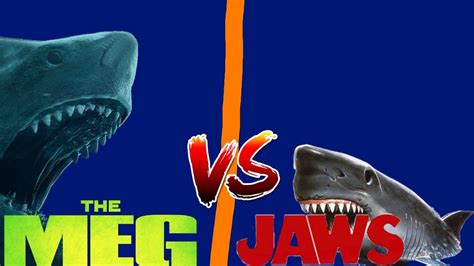 THE MEG MEGALODON VS JAWS YouTube