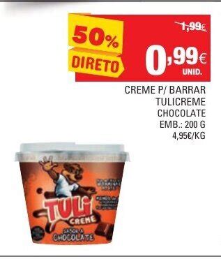 Promo O Creme P Barrar Tulicreme Chocolate G Em Continente