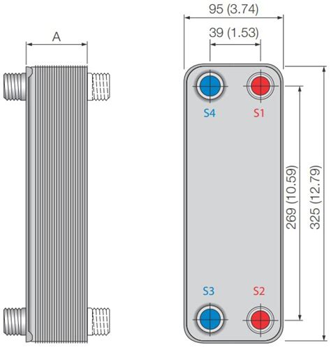 Trocador De Calor Brasado Alfa Laval Ac Eq H Rosca Ext Solda