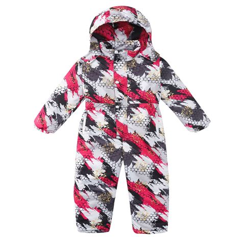 Children's Snowsuit With Detachable Hood YEEFINE Kids One-Piece
