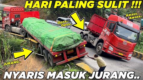 TERJADI INSIDEN Drama Truk Siba Surya Kewalahan Nanjak Sitinjau