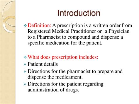 Solution Prescription Ppt Studypool