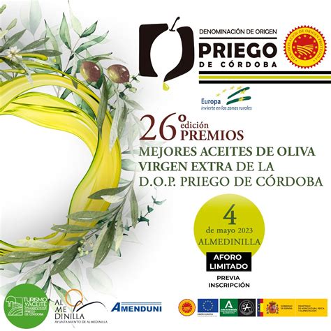 La D O P Priego De C Rdoba Presenta La Xxvi Edici N De Sus Premios A