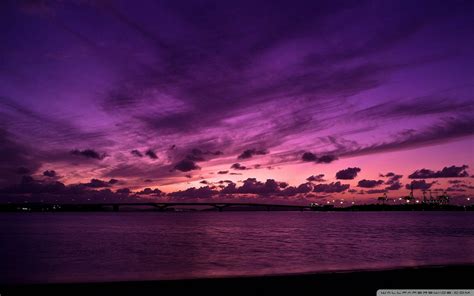 Download Dark Purple Sunset Aesthetic Wallpaper | Wallpapers.com