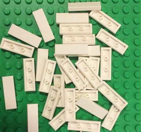 Lego 50 White Tile 1x3 Smooth Finishing Floor Tiles Bulk Building