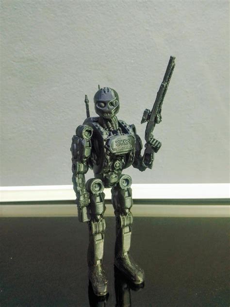 STL-Datei SCHÄDELROBOTER (SCIENCE-FICTION-ROBOTER) 👾・3D-druckbares