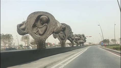 First Naked Sculpture In The Middle East Qatar Sidra Medical Center