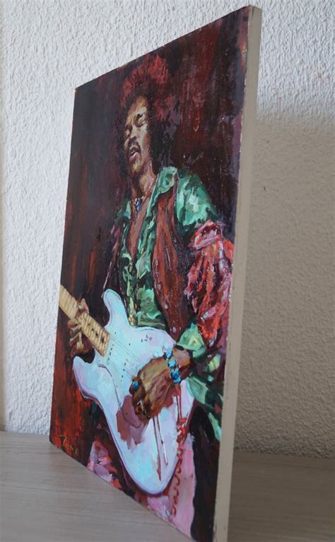 Jimi Hendrix Oil Painting By Luis Rincon Artfinder