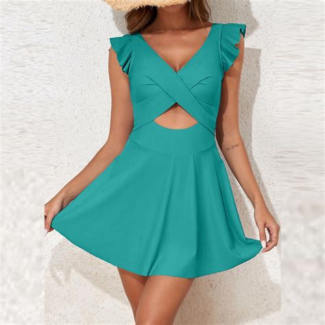 Green Bikini Sets For Women S Solid Color Bikini Dress Bikini Suit Lace