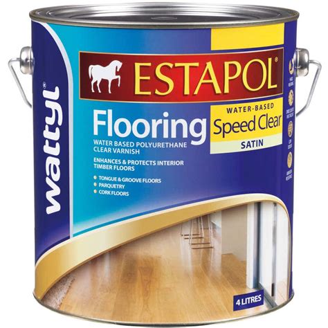 Wattyl Estapol Flooring Water Based Speed Clear Satin 4l