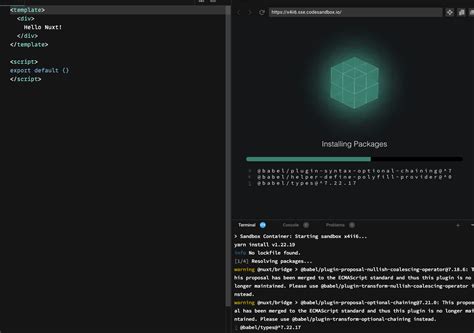 Nuxt Bridge Minimal Codesandbox Does Not Start Issue 908 Nuxt