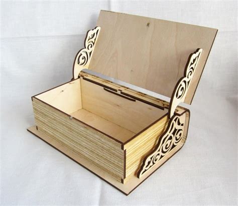 Laser Cut Book Box Svg File Digital Vector Glowforge Laser Cnc Cut Svg