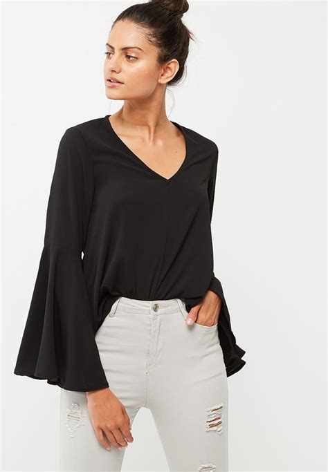 Bell Sleeve Blouse Black Dailyfriday Blouses Superbalist