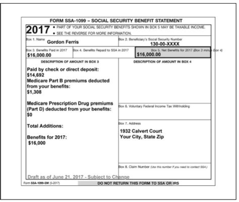 Example Of Non Ssa 1099 Form Solved Form Ssa 1099 Social Security Benefit Statement Pa Chegg