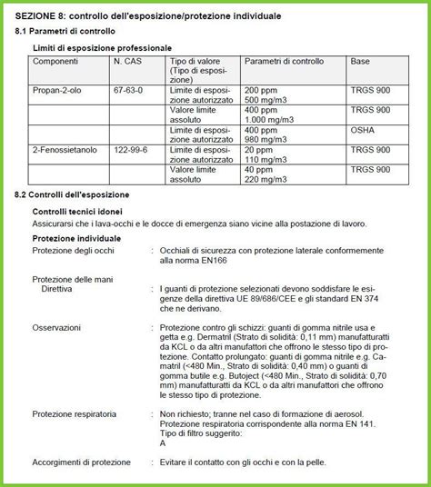 Le Sezioni Della Scheda Dati Di Sicurezza Sds Sogeam