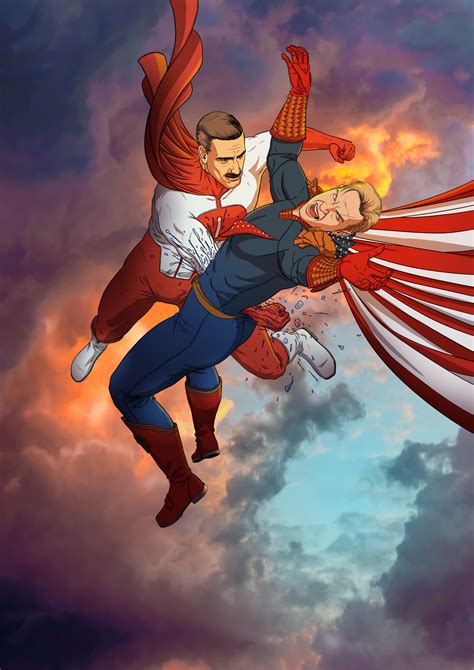 Omni Man vs Homelander – Duke Comic Art