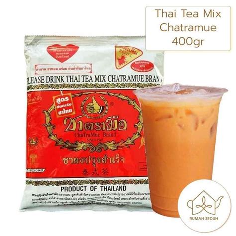 Jual Thai Tea Chatramue Original Black Tea BPOM Halal MUI 400gr Di