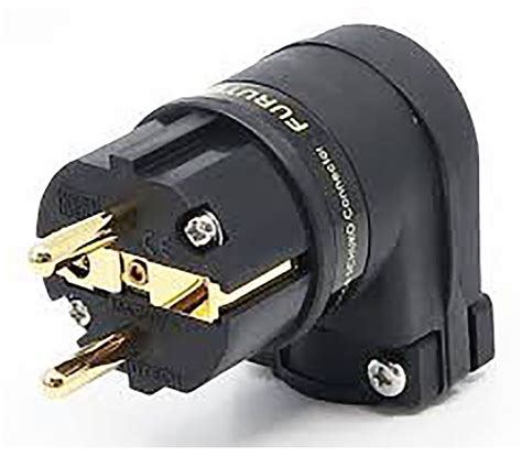 Furutech Fi E L G High Performance Schuko Connector Angled