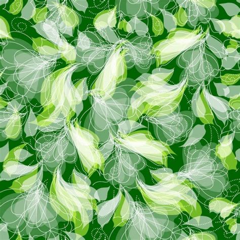 Green Floral Pattern Seamless Background Vectors graphic art designs in editable .ai .eps .svg ...