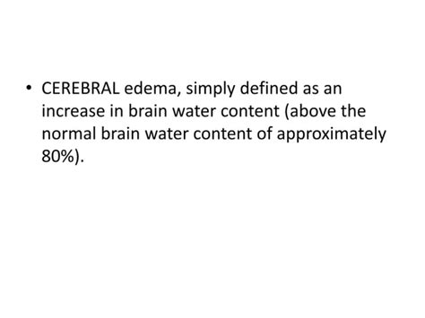 Cerebral Edema And Its Management Ppt