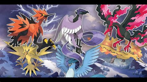 Aves Legendarias Articuno Zapdos Y Moltres Y Sus Formas De Galar