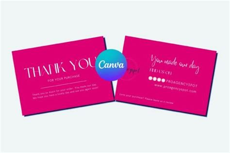 Thank You Card Template Canva Graphic By Iampaulrose Creative Fabrica