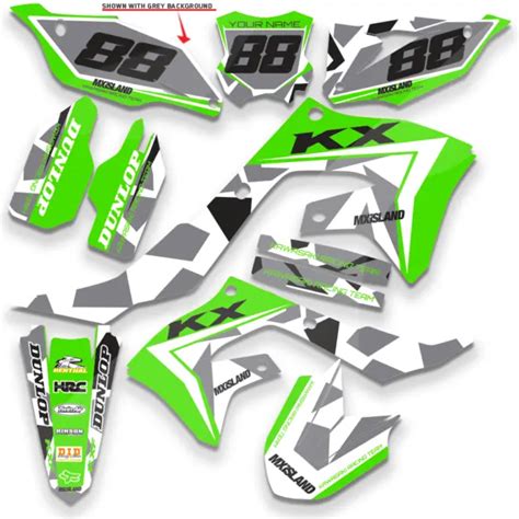 Graphics Decal Kit 1994 1997 KX 80 Apache Matte Green Senge Graphics