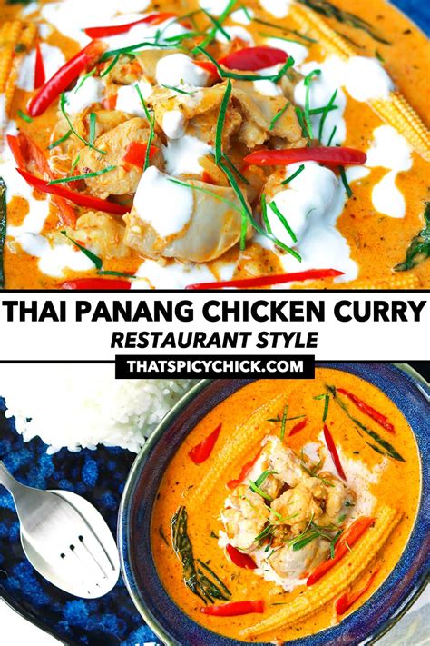 Thai Panang Chicken Curry Easy Weeknight Recipe That Spicy Chick