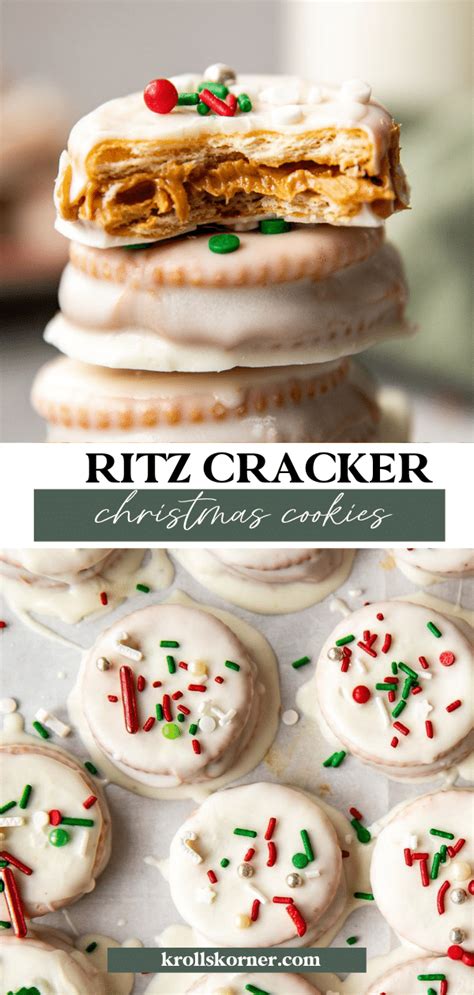 Ritz Cracker Christmas Cookies Recipe Ritz Crackers Ritz Cracker