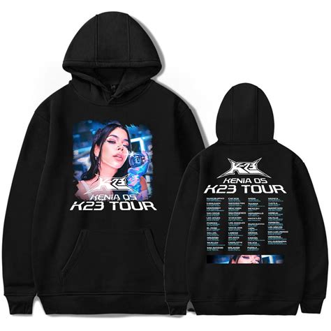 Kenia OS K23 Tour Hoodies Singer Album Merch Print Sweatshirts Winter ...