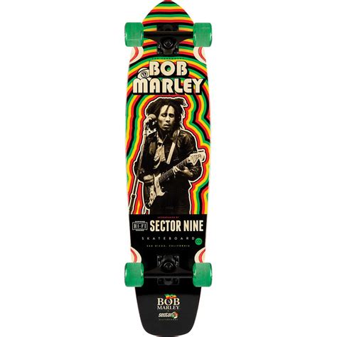 Sector 9 Cruiser Bob Marley Trenchtown Rock 87 X 34 Tgm Skateboards