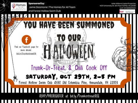 Oct 29 | Halloween Trunk-or-Treat & Chili Cook-Off | Annandale, VA Patch