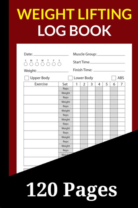 Weight Lifting Log Book Workout Journal For Men And Women Exercise