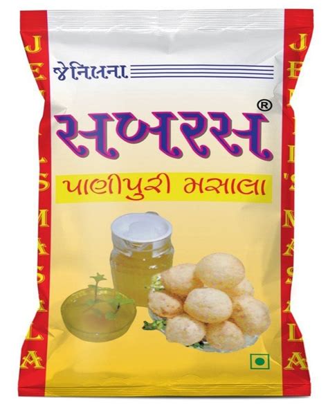 Sabras Panipuri Masala Packaging Size 50 G Packaging Type Packet At