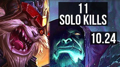 Kled Vs Yorick Top 11 Solo Kills 1 4m Mastery Legendary 500