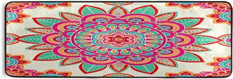 Coolnut Boho Mandala Area Rug X Washable Runner Rugs With