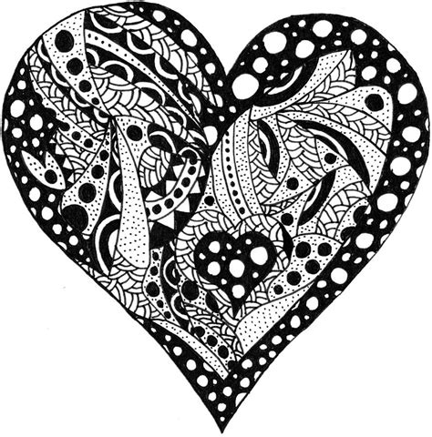 Abstract Heart Drawing