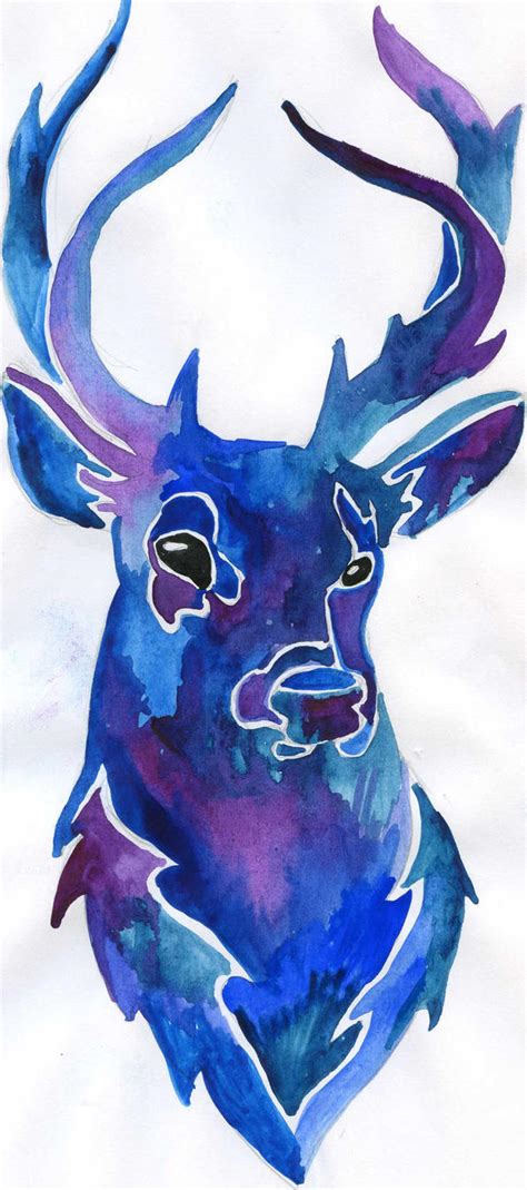 blue deer by Alexandra-Mad on DeviantArt