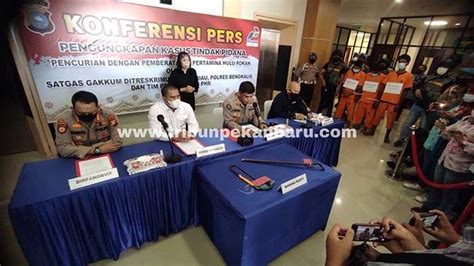 Foto Pelaku Pencurian Pertamina Hulu Rokan Ditangkap