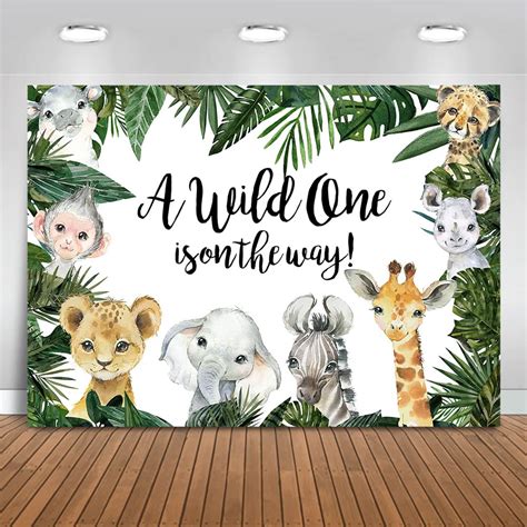 Buy Moca Safari Baby Shower Backdrop Jungle Animals Baby Shower