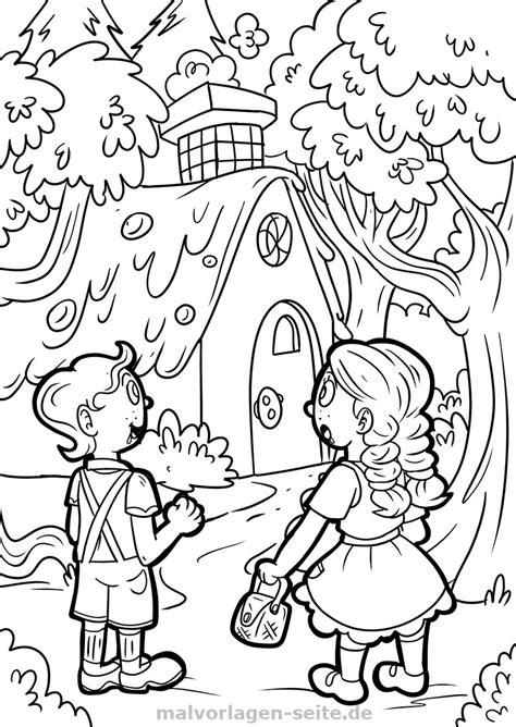 Hansel Y Gretel Colorear Imagui Dibujos De Colorear