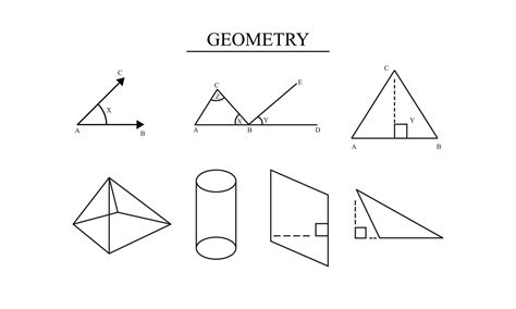 Vector geometry for math class 12177870 Vector Art at Vecteezy