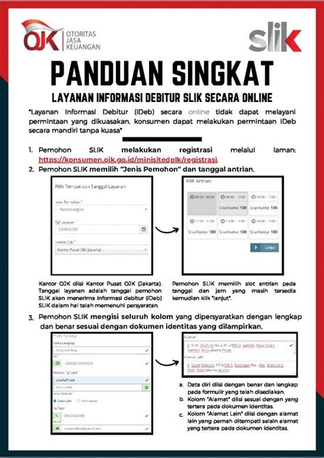 Contoh Slik Ojk Perorangan 39936 Slik Pedoman Penyusunan Data Slik V4
