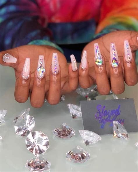 Saweetie Nails Saweetie Inspired Nails Doing My Long Acrylic Nails At