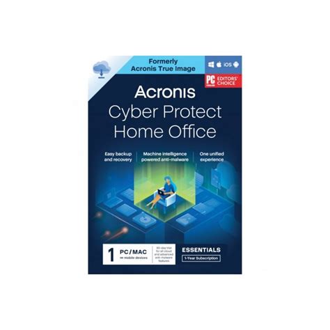 Acronis Cyber Protect Home Office Essentials Year Pc Mac