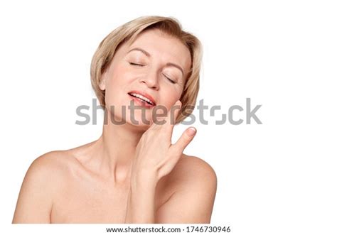 Naked Mature Woman Standing Isolated On Stock Photo 1746730946 Shutterstock