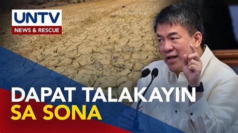 Epekto ng El Niño at water shortage dapat talakayin sa SONA ni PBBM