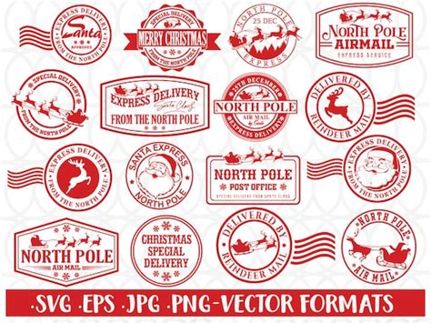 Clip Art Art Collectibles Post North Pole Mail Express Post Svg Mail