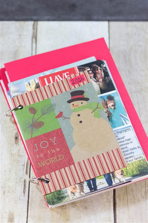 Upcycled Christmas Card Books Tutorial Rose Clearfield